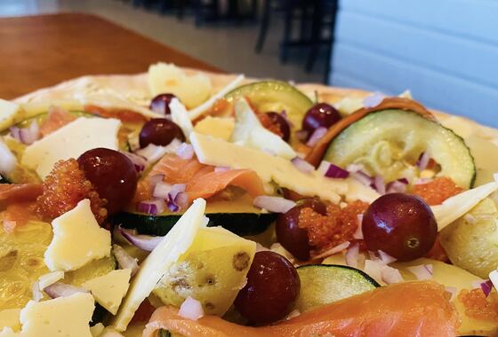 Pizza bianco på Sundbro Krog